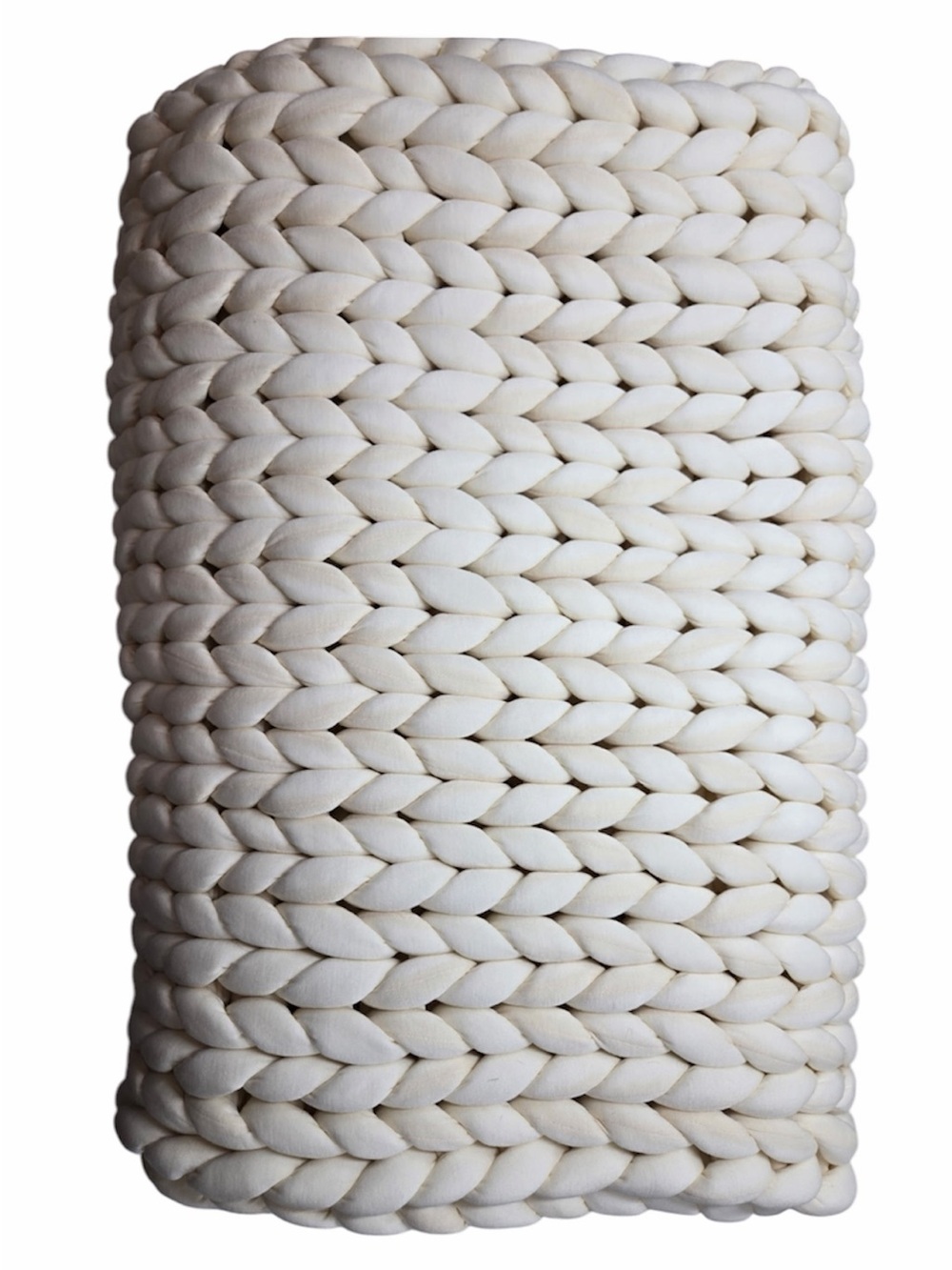 QUINCE Knit Chunky Weighted Blanket Ivory 0904
